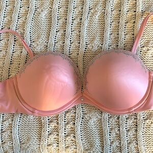 Victorias Secret Very Sexy Embellished Crystal Bra 36D Pink